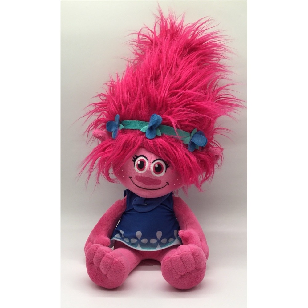 Poppy Pink Troll Plush‎ Dreamworks Trolls Movie Plush Doll Stuffed Toy